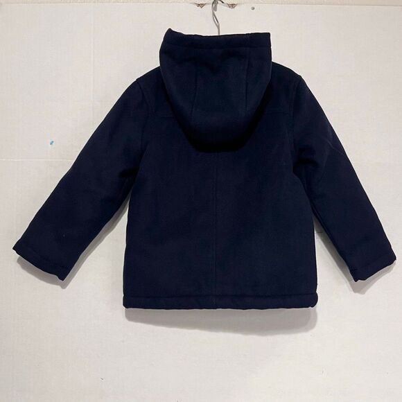 Osh Kosh Blue Peacoat With Hood   Boys Size 4T - Picture 2 of 4
